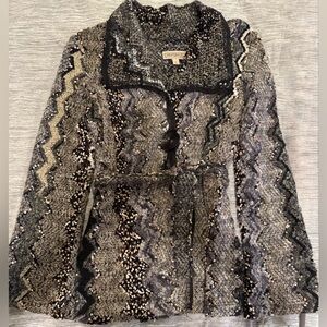 Canvasbacks Mohair Blend Belted Cardigan Soft Lightweight Size S